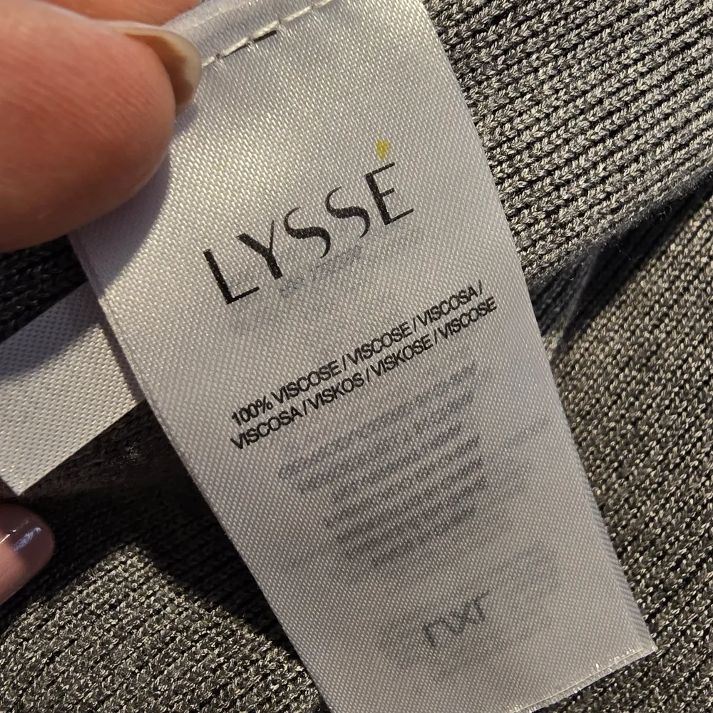 Lyssè Women's Haiku Sleeveless Maroon And Gray Vest Cardigan L/XL